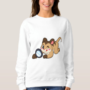 Camiseta Meerkat com vidro de aumento
