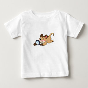 Camiseta Meerkat com vidro de aumento