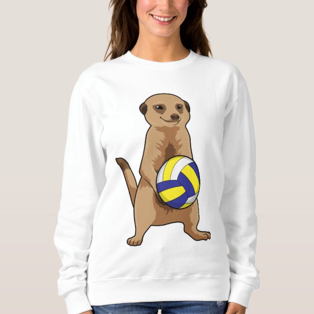 Camiseta Meerkat com voleibol (Frente)