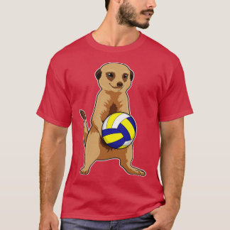 Camiseta Meerkat com voleibol