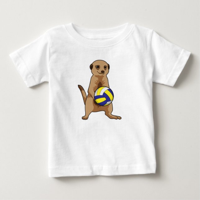 Camiseta Meerkat com voleibol (Frente)