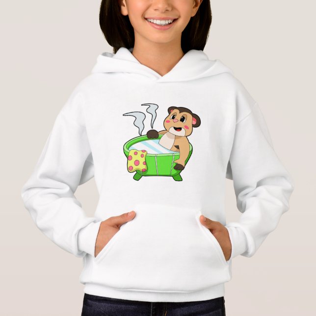 Camiseta Meerkat em Bathing na Bathtub (Frente)