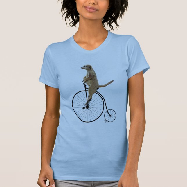 Camiseta Meerkat em Black Penny Farthing (Frente)