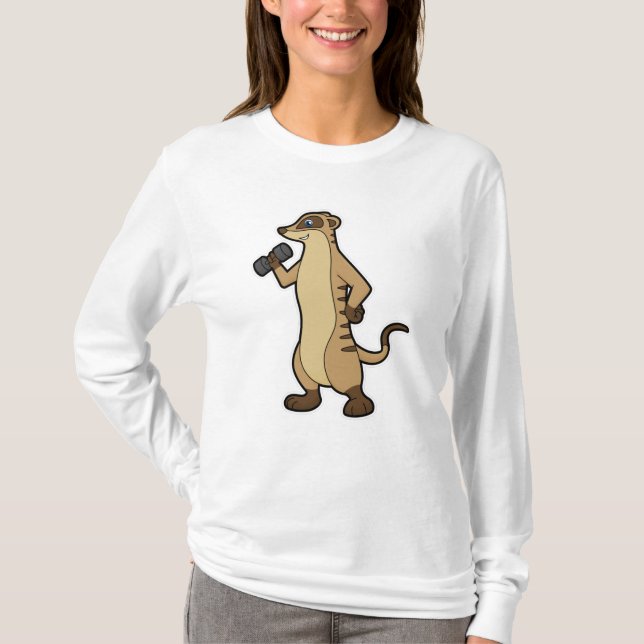 Camiseta Meerkat em Fortaleza, com Dumbbell (Frente)