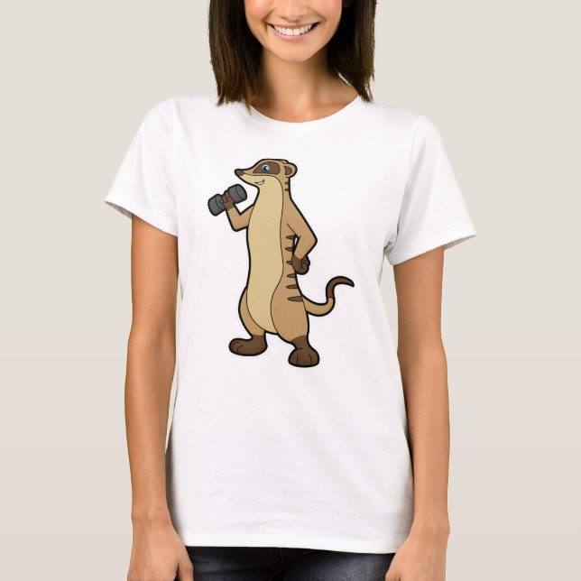 Camiseta Meerkat em Fortaleza, com Dumbbell (Frente)