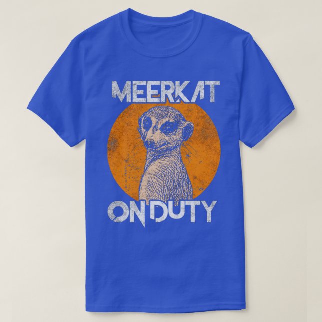 Camiseta Meerkat em serviço (Frente do Design)