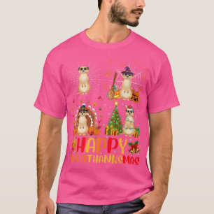 Camiseta Meerkat Hallothan no Dia de Ação de Graças