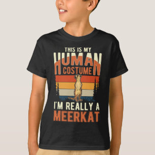 Camiseta Meerkat Human Costume Halloween Meerkat
