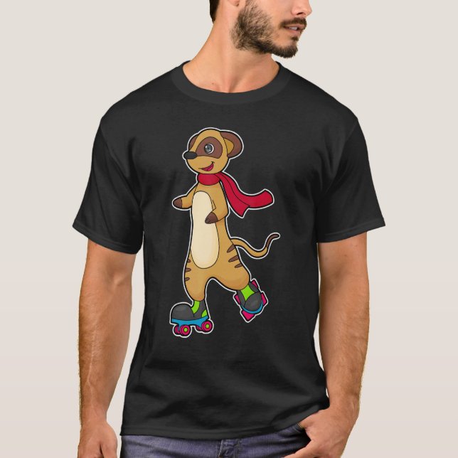 Camiseta Meerkat Inline skating Roller skates Sports (Frente)