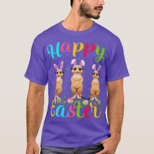 Camiseta Meerkat Lover Engraçado Páscoa Coelhinha de Ovo Me
