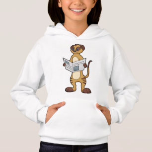 Camiseta Meerkat na leitura de um jornal