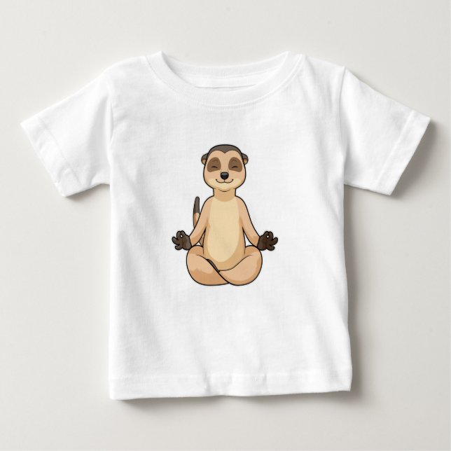 Camiseta Meerkat na Meditação Yoga (Frente)