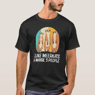 Camiseta Meerkat Para Homens Retrô Animais Do Zoo Da Vida S