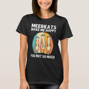 Camiseta Meerkat Para Homens Retrô Animais Do Zoo Da Vida S