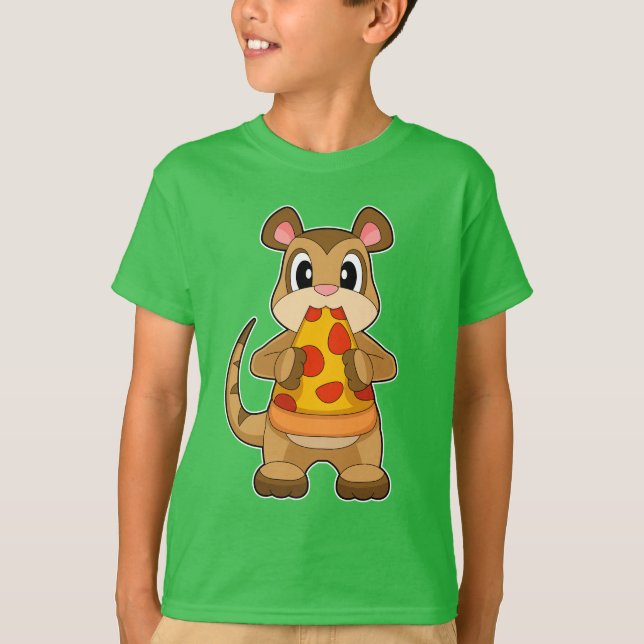 Camiseta Meerkat Pizza (Frente)