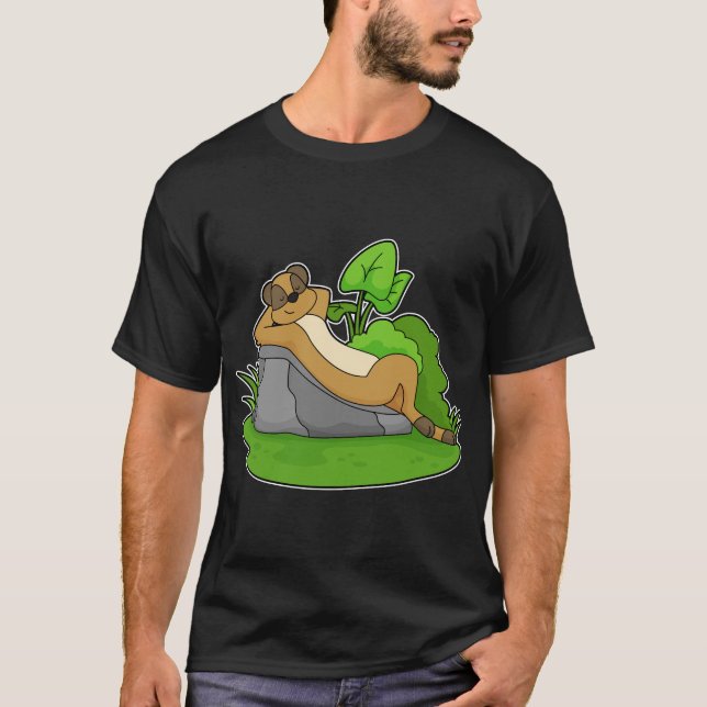 Camiseta Meerkat Relaxing Rock (Frente)