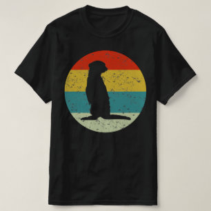 Camiseta Meerkat retro vintage silhouette 70s