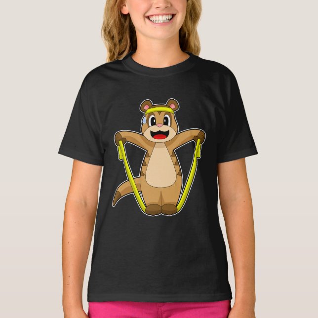 Camiseta Meerkat Rope saltando Rope (Frente)