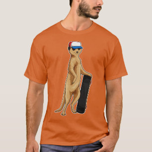 Camiseta Meerkat Skater Skateboard