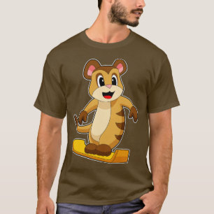 Camiseta Meerkat Snowboard Esportes de inverno