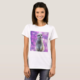 Camiseta Meerkat Sparkle rosa,