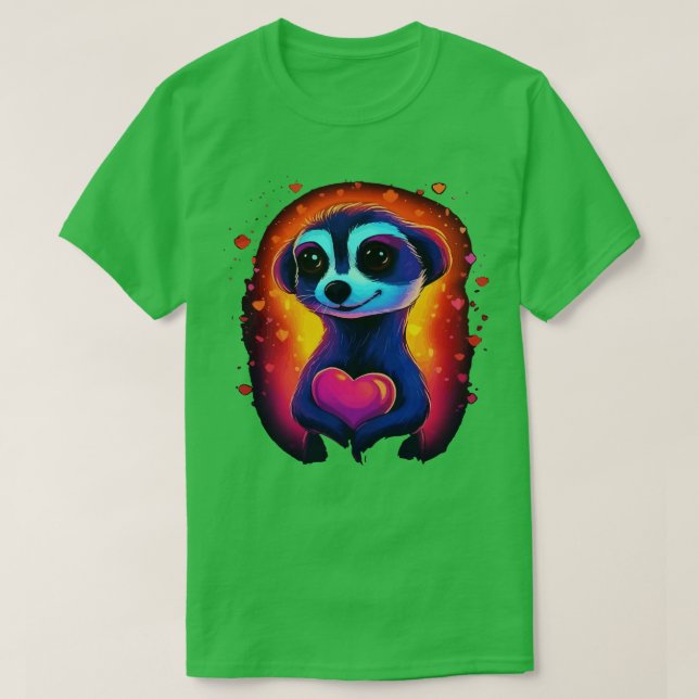 Camiseta Meerkat Valentine Day (Frente do Design)