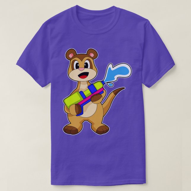 Camiseta Meerkat Water gun (Frente do Design)