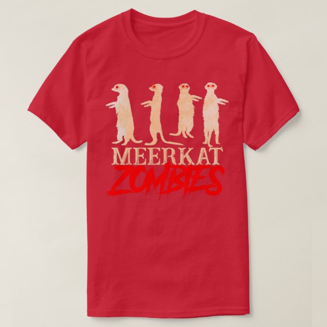 Camiseta Meerkat Zombies (Frente do Design)