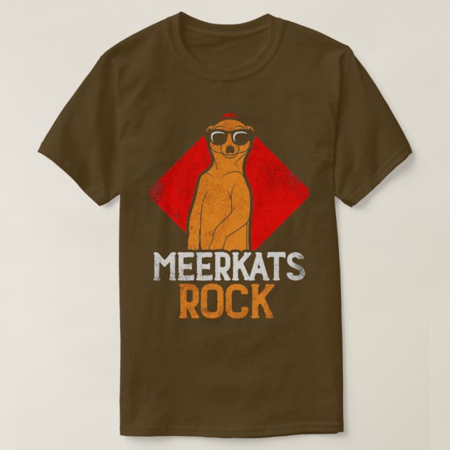 Camiseta Meerkats Rock (Frente do Design)