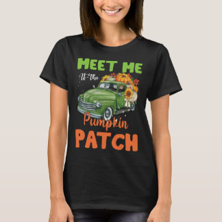 Camiseta Meet Me At The Pumpkin Patch Thanksgiving Xmas Chr