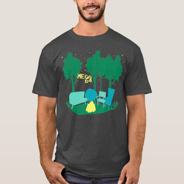Camiseta Mega64 Campfire (Frente)