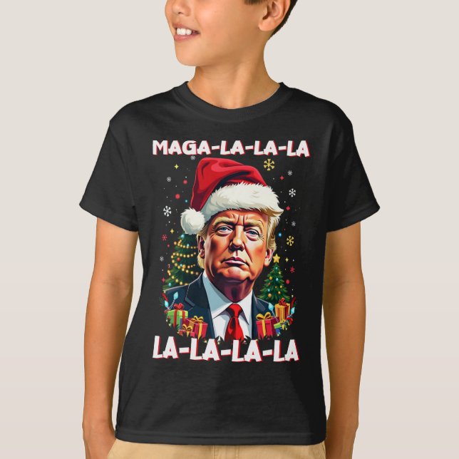 Camiseta Mega La Donald Trump Potus 47 Natal Feio (Frente)