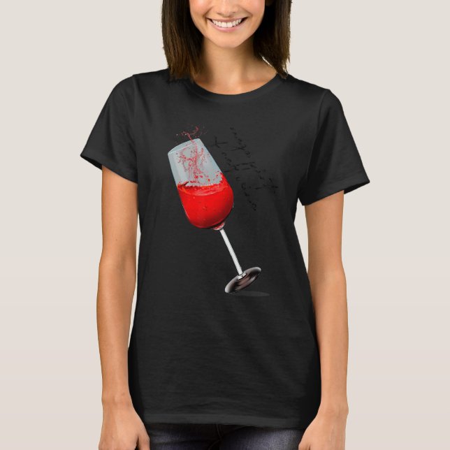 Camiseta Mega Pint Da Grafia Da Coração Do Vinho (Frente)