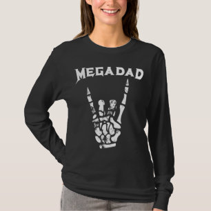 Camiseta Megadad Rock Heavy Metal Guitar Pai