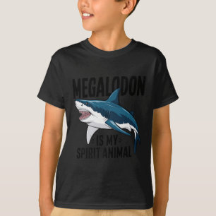 Camiseta Megalodon É Meu Espírito Animal Engraçado Dizendo