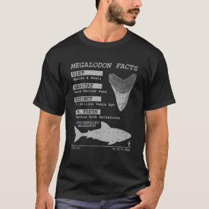 Camiseta Megalodon Fata Dentes Meg Tubarões Selvagens