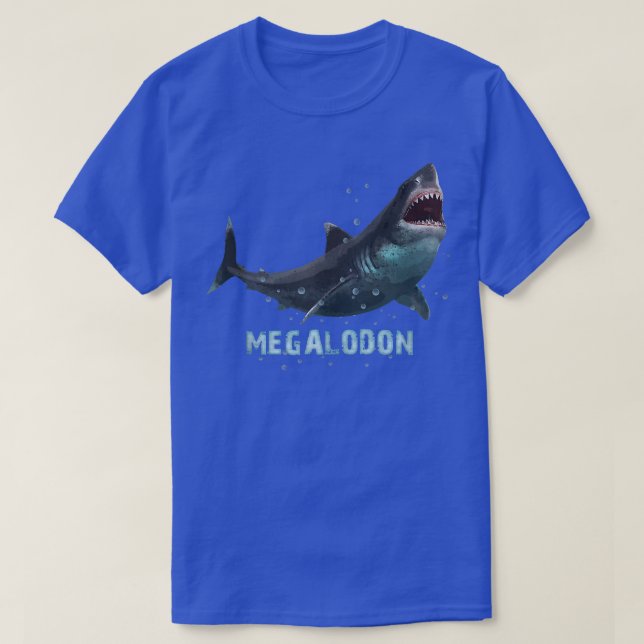 Camiseta Megalodon Giant Shark (Frente do Design)