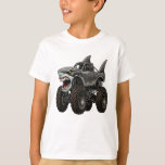 Camiseta Megalodon Monster Truck<br><div class="desc">Inspired by the legendary prehistoric predator Megalodon, the Megalodon Monster Truck storms into the arena with tidal-wave power and unstoppable attitude. Designed to look like a massive great shark on wheels, this beast tears across the dirt with enormous tires, thunderous horsepower, and jaw-dropping jumps that leave crowds roaring. From crushing...</div>