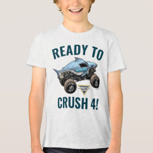 Camiseta Megalodon Pronto para Esmagar Gráfico de Aniversár