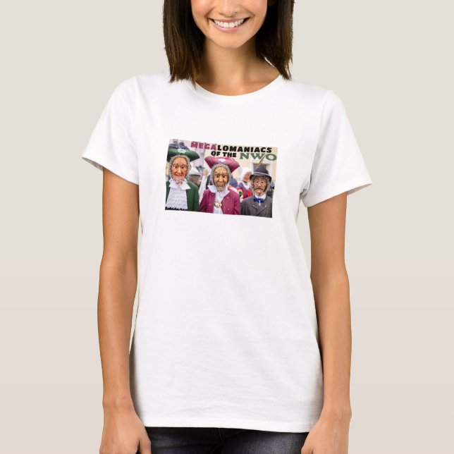 Camiseta Megalomaníacos (luz) (Frente)
