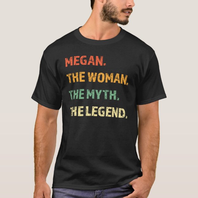 Camiseta Megan A Mulher O Mito A Menina Da Lenda (Frente)