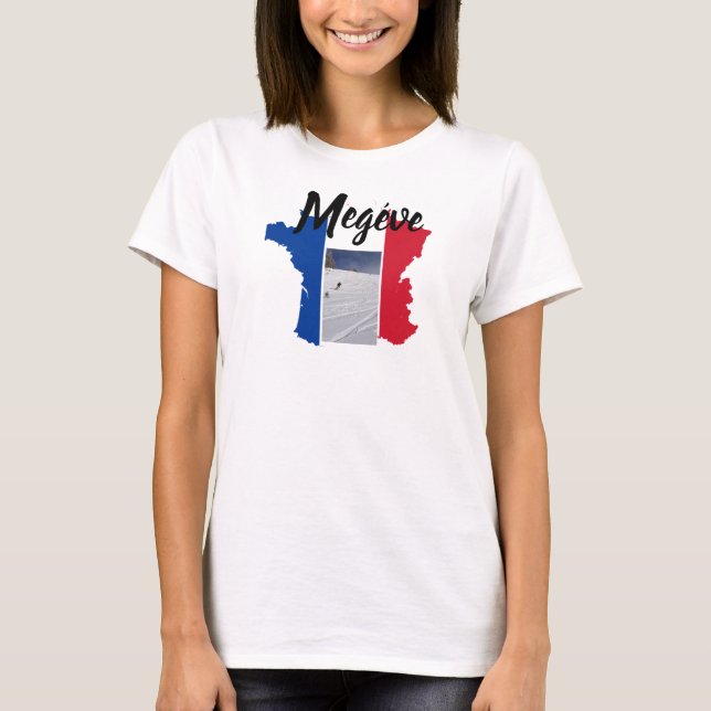 Camiseta Megeve Ski França (Frente)