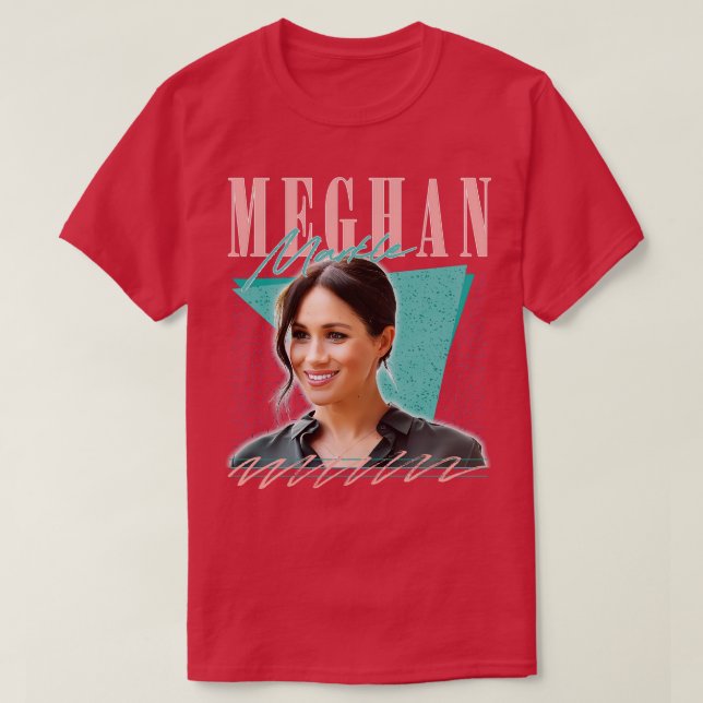Camiseta Meghan Markle Fan Art Design (Frente do Design)