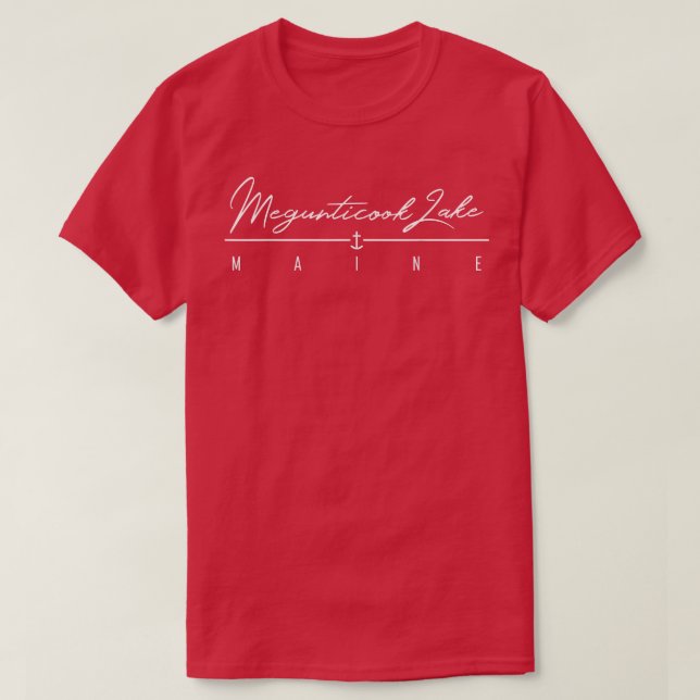 Camiseta Megunticook Lake ME  (Frente do Design)