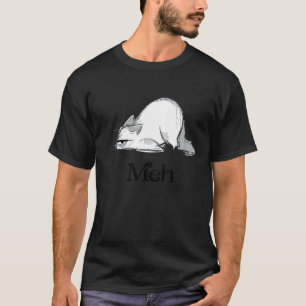 Camiseta Meh Ca Ca Para Homens Mulheres Gato