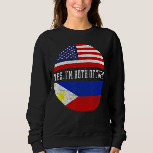 Camiseta Meia-americana Half Filipino Usa Flag Filipinas H