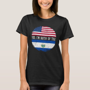 Camiseta Meia-americana Half Salvadorenho EUA Flag El Salva
