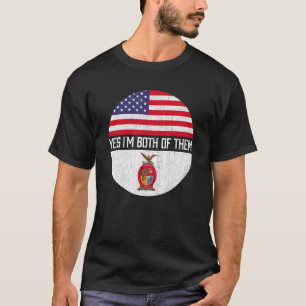 Camiseta Meia-Americana Half Sinaloense Usa Flag Family Her
