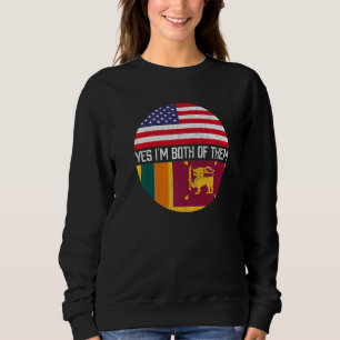 Camiseta Meia-Americana Metade do Sri Lanka - Família Heri