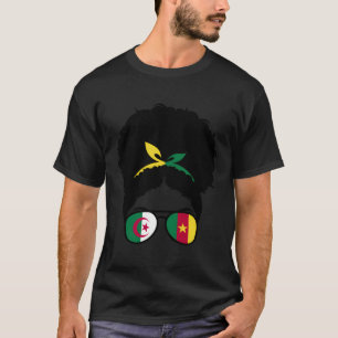 Camiseta Meia Argélia Half Camarões Afro Argélia Camero